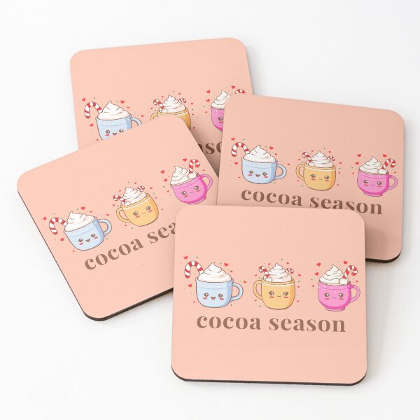 Item preview, Cocoa Season – Kawaii Hot Cocoa Trio designed and sold by LitaBarc.