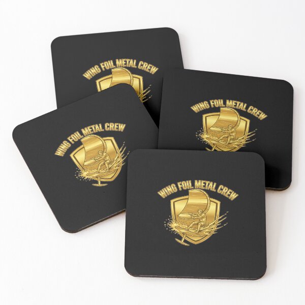 Item preview, Wing Foil Metal Crew – Golden Foil Rider Emblem designed and sold by SeaPolar.