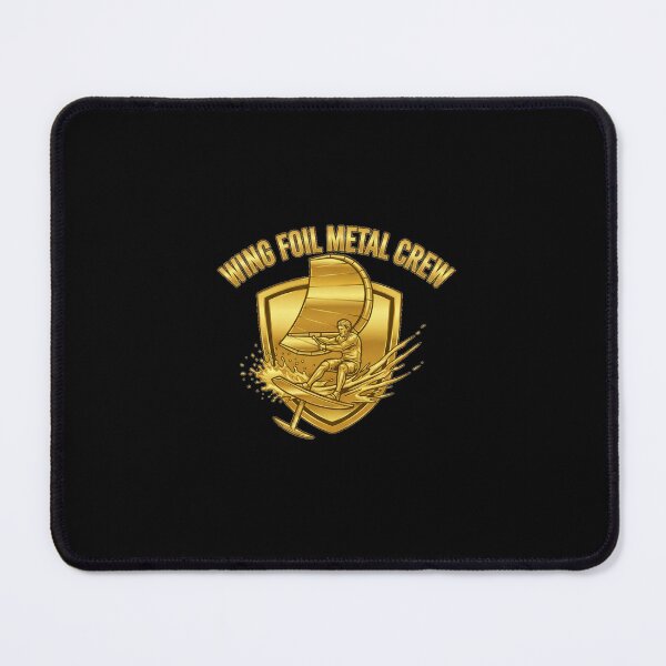 Item preview, Wing Foil Metal Crew – Golden Foil Rider Emblem designed and sold by SeaPolar.