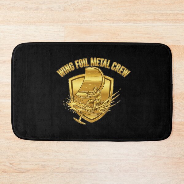 Item preview, Wing Foil Metal Crew – Golden Foil Rider Emblem designed and sold by SeaPolar.