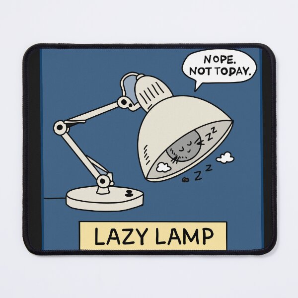 Item preview, Lazy Lamp – Funny Sleepy Desk Lamp Comic for Lazy Mood Lovers designed and sold by Popstudio85.