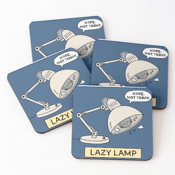 Item preview, Lazy Lamp – Funny Sleepy Desk Lamp Comic for Lazy Mood Lovers designed and sold by Popstudio85.