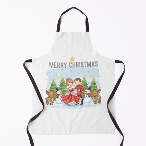 Item preview, ****Merry Christmas ❤ Prince and Princess Dancing and Snowman, Reindeers greetings on Christmas ⭐Christmas Design designed and sold by WorthyByDwethi.