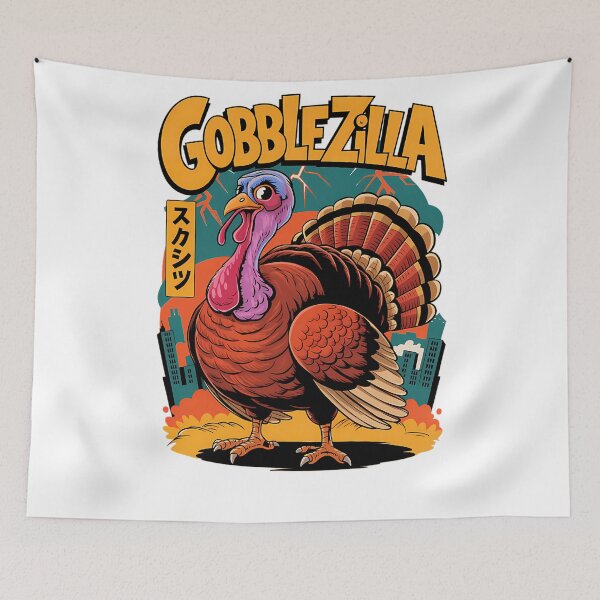 Item preview, Quote Retro Funny Gobblezilla Happy Humor Thanksgiving Style designed and sold by nguyenconguan80.
