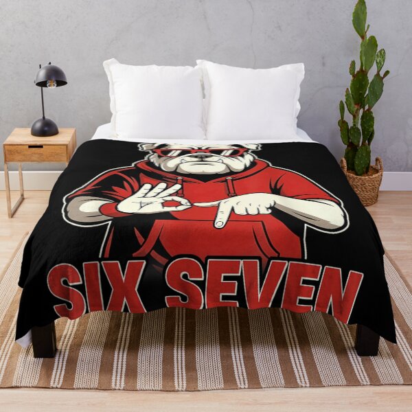Item preview, Cool Bulldog Six Seven OK Hand Sign Funny Dog Lover Art designed and sold by NguboNorento.
