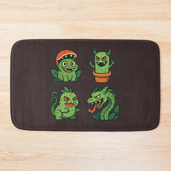 Item preview, Cute Monster Plants & Creatures Sticker Set – Green Fantasy Beasts designed and sold by Sksticker991.