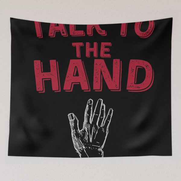 Item preview, Talk to the Hand - 90s Sarcastic Retro T-Shirt designed and sold by TheCoastline.