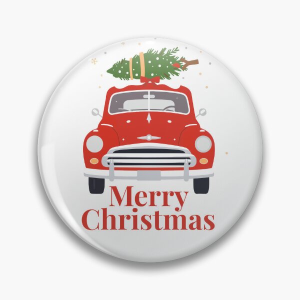 Item preview, Classic Red Car – Christmas Tree Ride designed and sold by LitaBarc.
