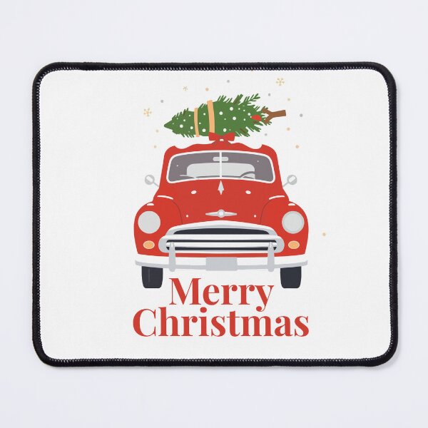 Item preview, Classic Red Car – Christmas Tree Ride designed and sold by LitaBarc.