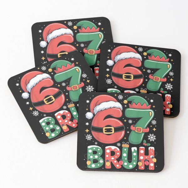 Item preview, Christmas Six Seven Bruh Santa Elf Day School Lights Art designed and sold by HarinDonreka.