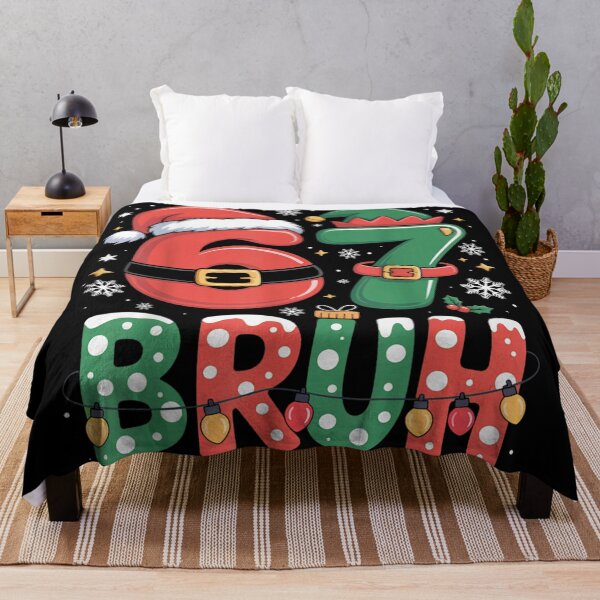 Item preview, Christmas Six Seven Bruh Santa Elf Day School Lights Art designed and sold by HarinDonreka.