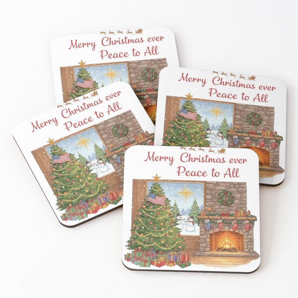 Item preview, ****Merry Christmas ever Peace to All ❤ Fireplace and Christmas Tree with loads of Gifts and a Star⭐Christmas Design designed and sold by WorthyByDwethi.