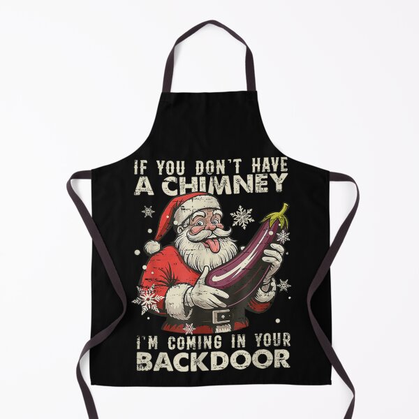 Item preview, Funny Santa Chimney Backdoor Eggplant Adult Christmas Humor Gift designed and sold by HarinDonreka.