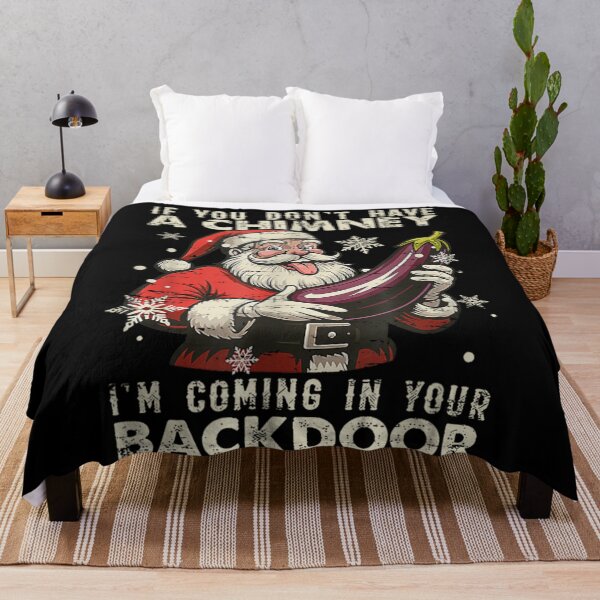 Item preview, Funny Santa Chimney Backdoor Eggplant Adult Christmas Humor Gift designed and sold by HarinDonreka.
