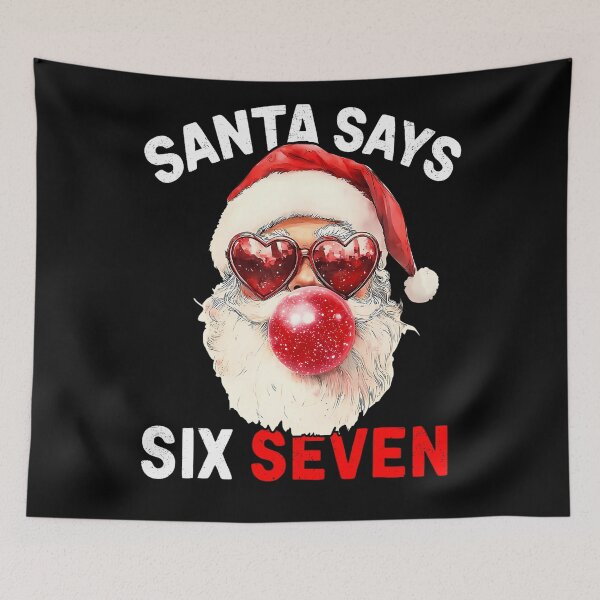 Item preview, Santa Holiday Santa Retro Bruh Claus Says Happy Six Seven designed and sold by ChadnoSmith.