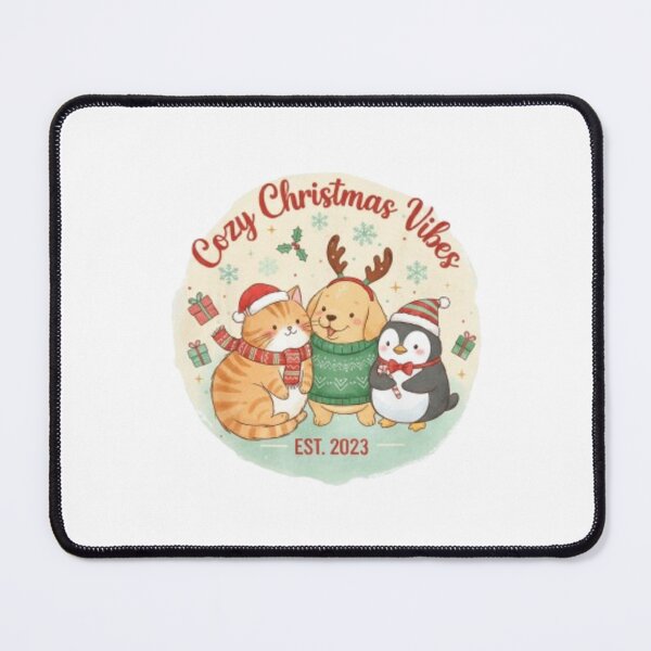 Item preview, ***Cozy Christmas Vibes❤ Cat Dog Penguin⭐Christmas Design designed and sold by WorthyByDwethi.