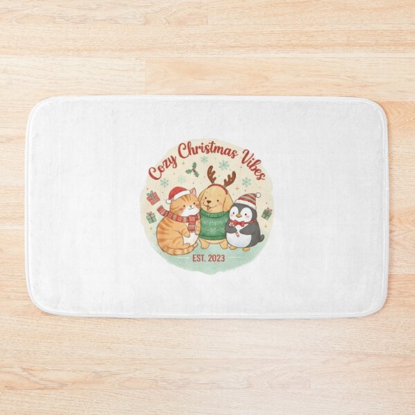 Item preview, ***Cozy Christmas Vibes❤ Cat Dog Penguin⭐Christmas Design designed and sold by WorthyByDwethi.