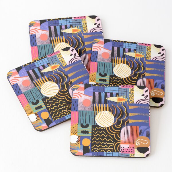 Item preview, Modern Contemporary Colorful Abstract Art Ornate Designs Pattern designed and sold by DEC02.