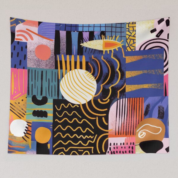 Item preview, Modern Contemporary Colorful Abstract Art Ornate Designs Pattern designed and sold by DEC02.