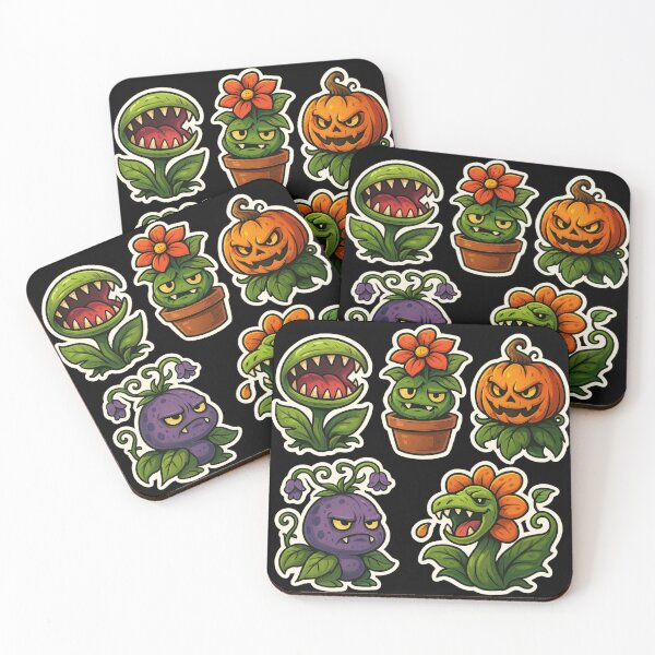 Item preview, Cute Evil Plant Monsters Sticker Set – Creepy Carnivorous Plants designed and sold by Sksticker991.