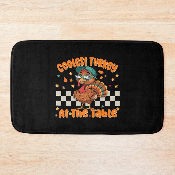 Item preview, Table At Vintage Coolest Turkey Thankful Day Turkey Happy designed and sold by GeoroSturgis.