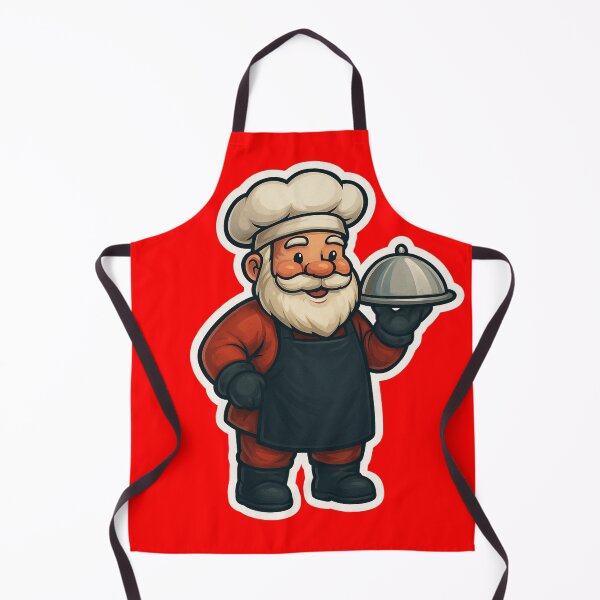 Artikelvorschau, Weihnachtsmann-Chef – Weihnachtsküche Chibi entworfen und verkauft von BeHappyGoLucky.