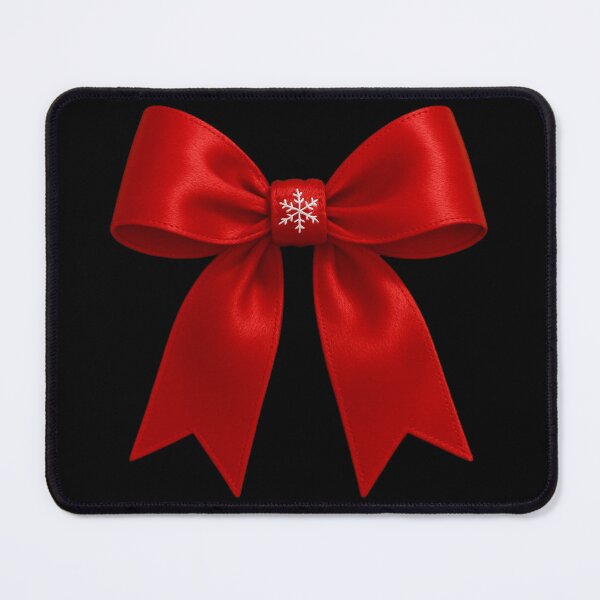 Item preview, Christmas Snowflake Satin Bow designed and sold by CraftedHome.