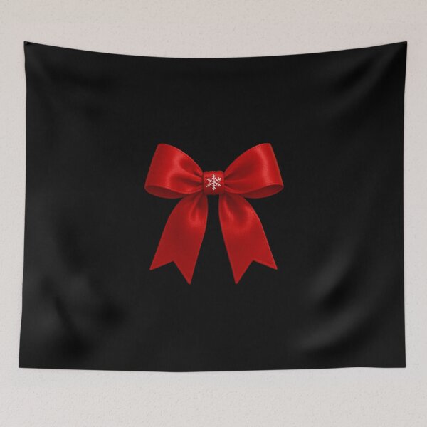 Item preview, Christmas Snowflake Satin Bow designed and sold by CraftedHome.