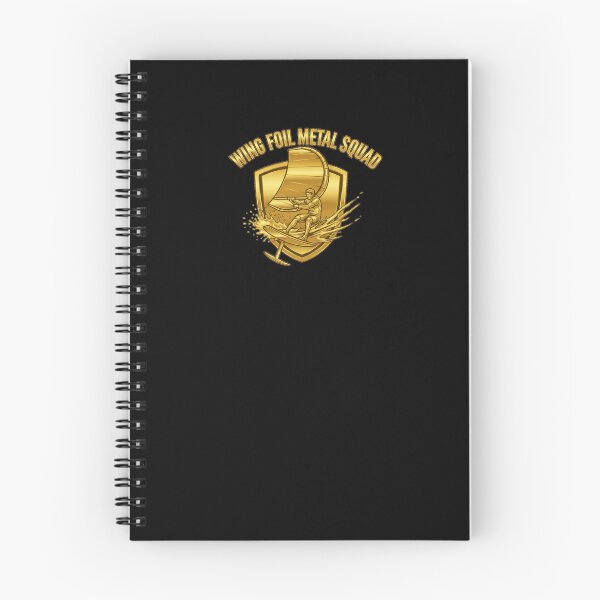 Item preview, Wing Foil Metal Squad – Golden Wing Foiling Emblem designed and sold by SeaPolar.