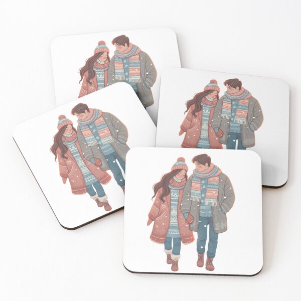 Item preview, Winter Hearts Together, couple, gift, family, friends  designed and sold by Med-th-ewolf.