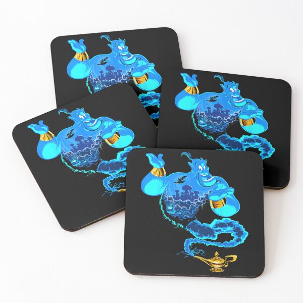 Item preview, Genie Mystic Blue Spirit – Magical Cloud Art & Golden Lamp Design designed and sold by Talia Isaac.