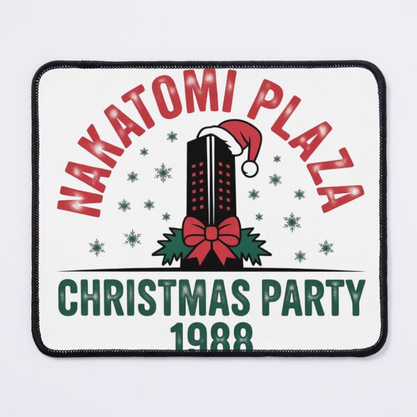 Item preview, Nakatomi Plaza Christmas Party 1988 Vintage Die Hard Funny Retro 80s Nakatomi Tower Santa Hat Xmas T-Shirt Sticker designed and sold by GeniePixel.
