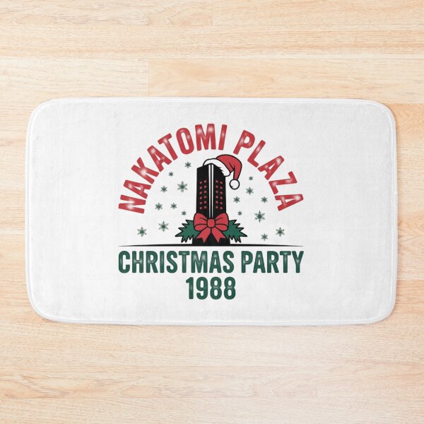 Item preview, Nakatomi Plaza Christmas Party 1988 Vintage Die Hard Funny Retro 80s Nakatomi Tower Santa Hat Xmas T-Shirt Sticker designed and sold by GeniePixel.