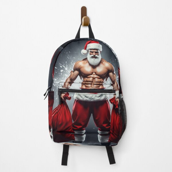 Item preview, Powerful Muscular Santa Claus – Fierce Modern Christmas Warrior Illustration designed and sold by PixelVibe782.