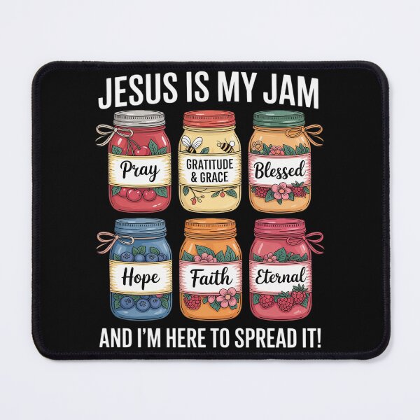 Item preview, Jesus Is My Jam And Im Here To Spread Christian Bible Verse designed and sold by HardcoreTour.