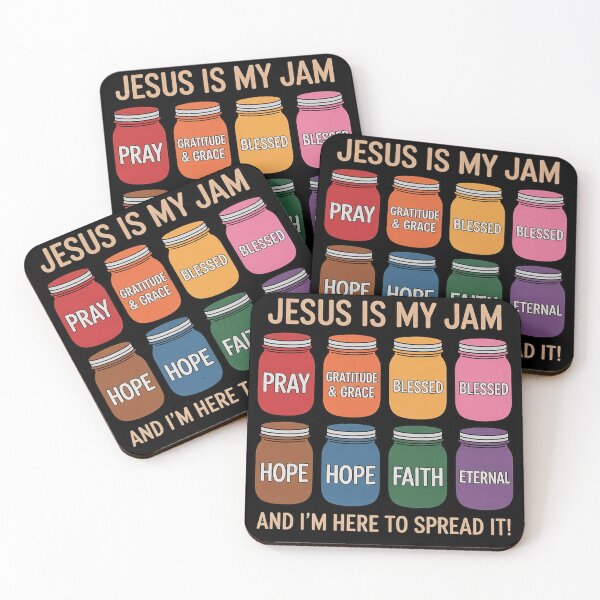 Item preview, Jesus is My Jam Faithful Christians Positive Vibes Everyday designed and sold by HardcoreTour.