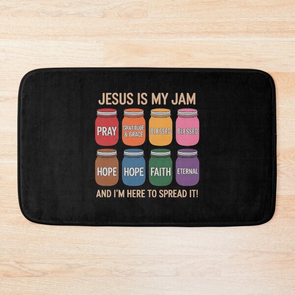 Item preview, Jesus is My Jam Faithful Christians Positive Vibes Everyday designed and sold by HardcoreTour.