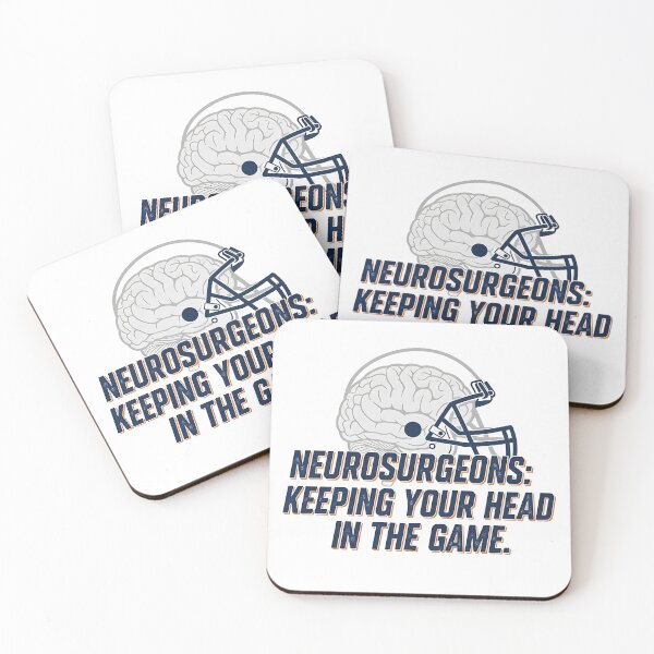 Item preview, Neurosurgeons: Keeping Your Head in the Game | Medical Humor & Surgeon Pride designed and sold by CuteDesignables.