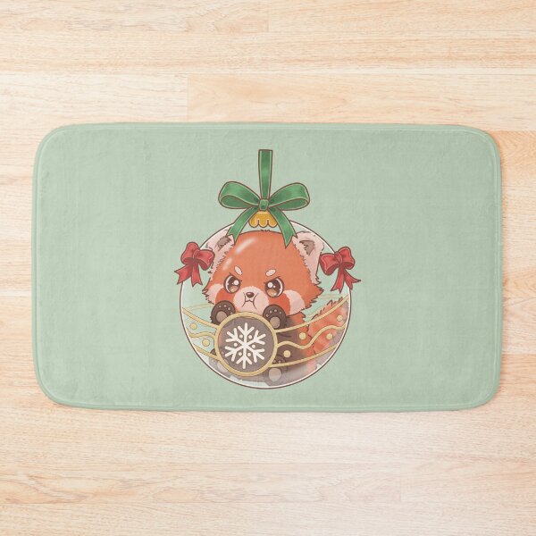 Item preview, Pouting Red Panda Stuck Inside a Christmas Ornament designed and sold by AuraBerryArt.