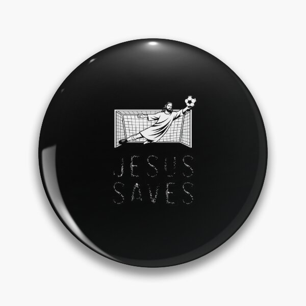 Item preview, Jesus Saves Soccer Football Christian Goalie Goalkeeper designed and sold by HardcoreTour.