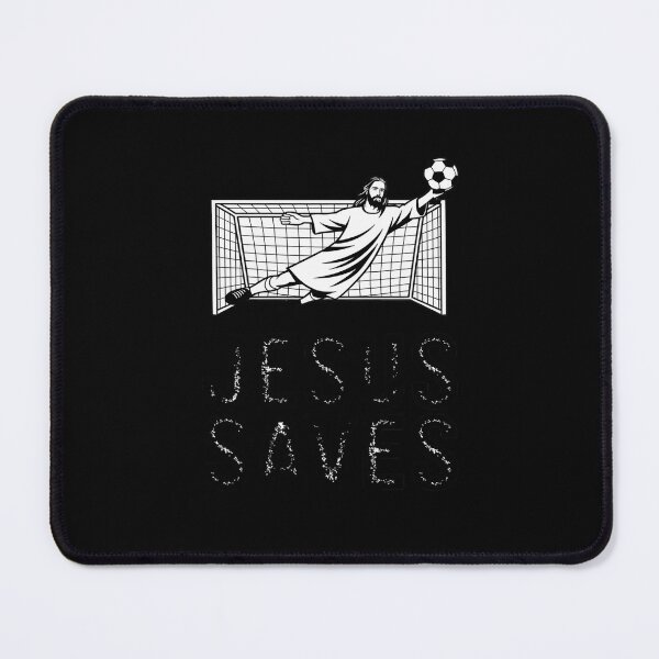 Item preview, Jesus Saves Soccer Football Christian Goalie Goalkeeper designed and sold by HardcoreTour.