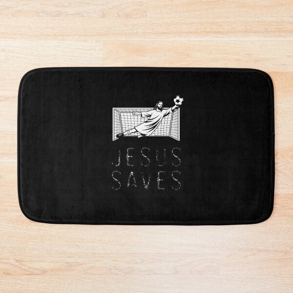 Item preview, Jesus Saves Soccer Football Christian Goalie Goalkeeper designed and sold by HardcoreTour.