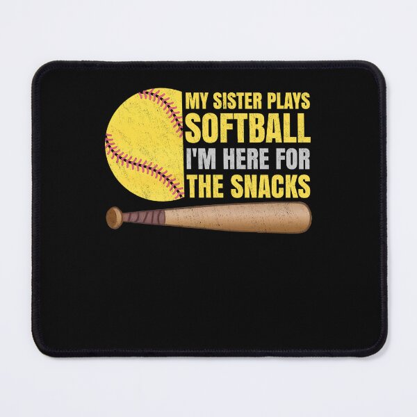 Item preview, Bold Softball Sister Shirt – Here for the Snacks designed and sold by LashondaGreen89.