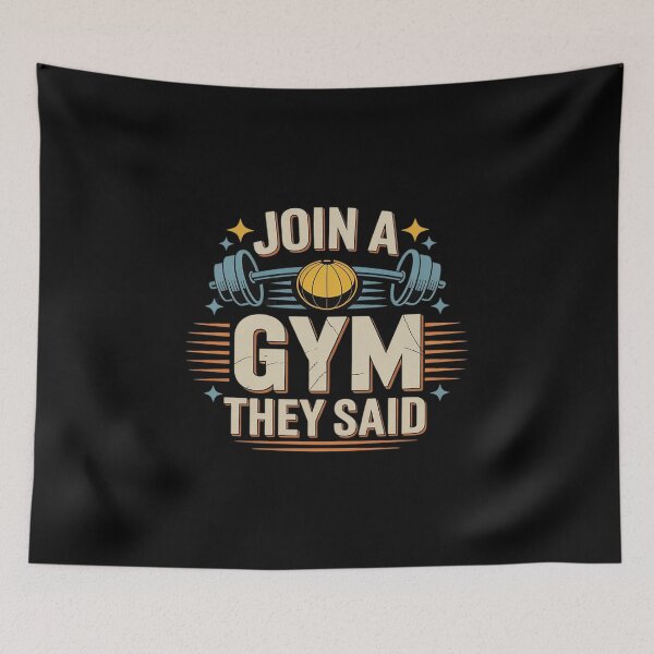 Item preview, Join A Gym They Said Fitness Exercise Workout designed and sold by HardcoreTour.