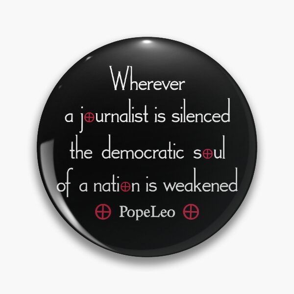 Item preview, Wherever a journalist is silenced, the democratic soul of a nation is weakened designed and sold by PariSeine.