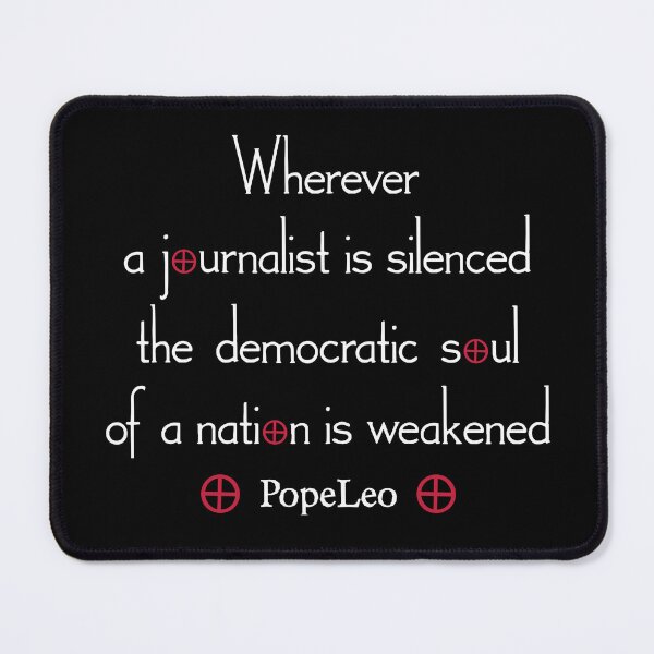 Item preview, Wherever a journalist is silenced, the democratic soul of a nation is weakened designed and sold by PariSeine.