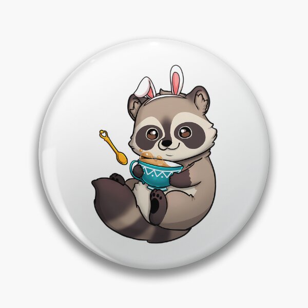 Item preview, Tea-Time Raccoon designed and sold by santiago-adkins.