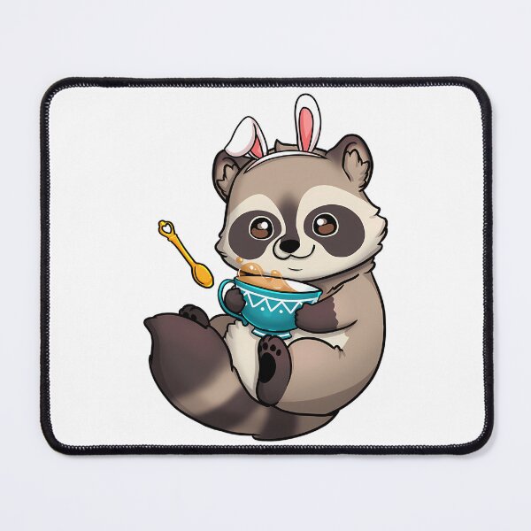 Item preview, Tea-Time Raccoon designed and sold by santiago-adkins.