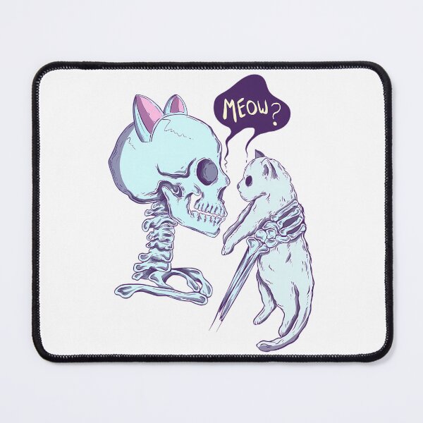 Item preview, Meow Cat And Skeleton designed and sold by santiago-adkins.