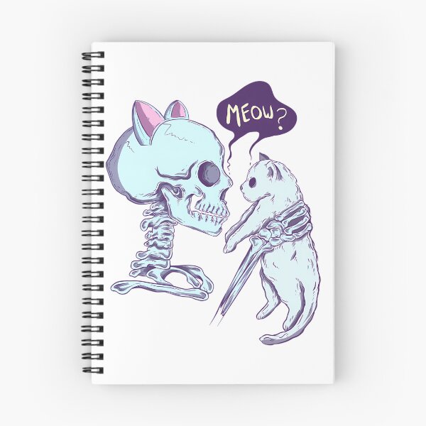 Item preview, Meow Cat And Skeleton designed and sold by santiago-adkins.
